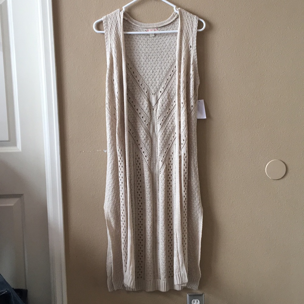It’s Our Time long sweater in creamy brown